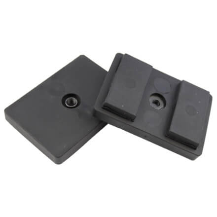 Protego Gummimagnet - rektangulÃ¦r - magnetblok - 1 gevind