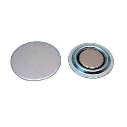 Navneskilt med magnet / rund