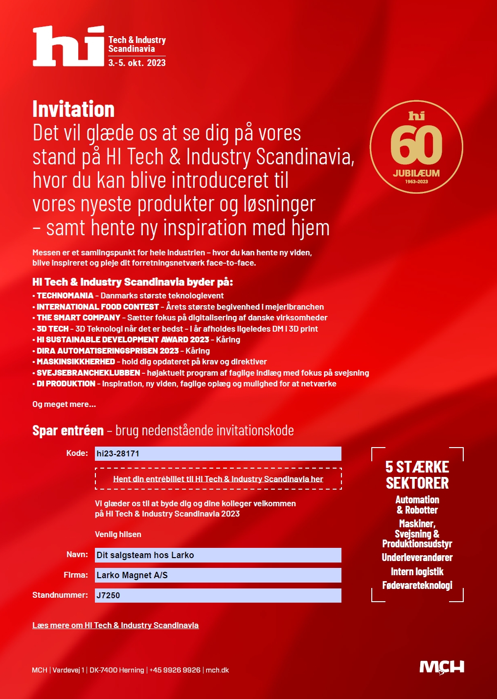 Invitation til HI messe